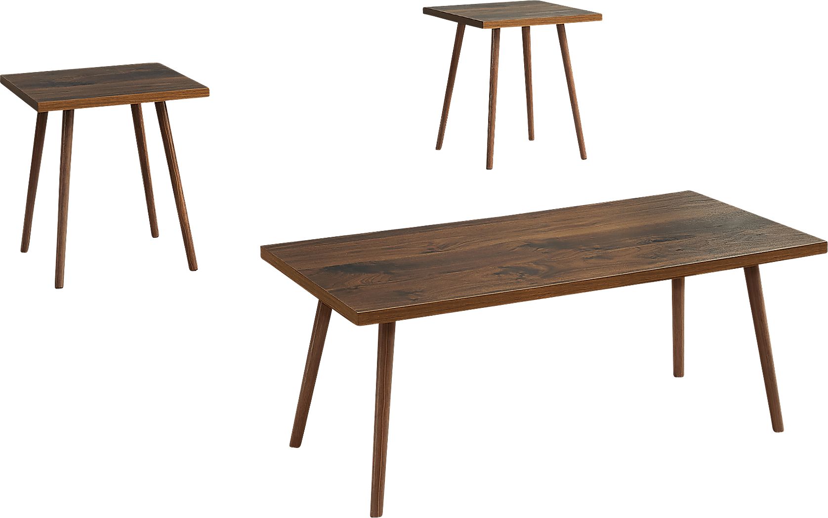 Heimaty Brown 3 Pc Table Set