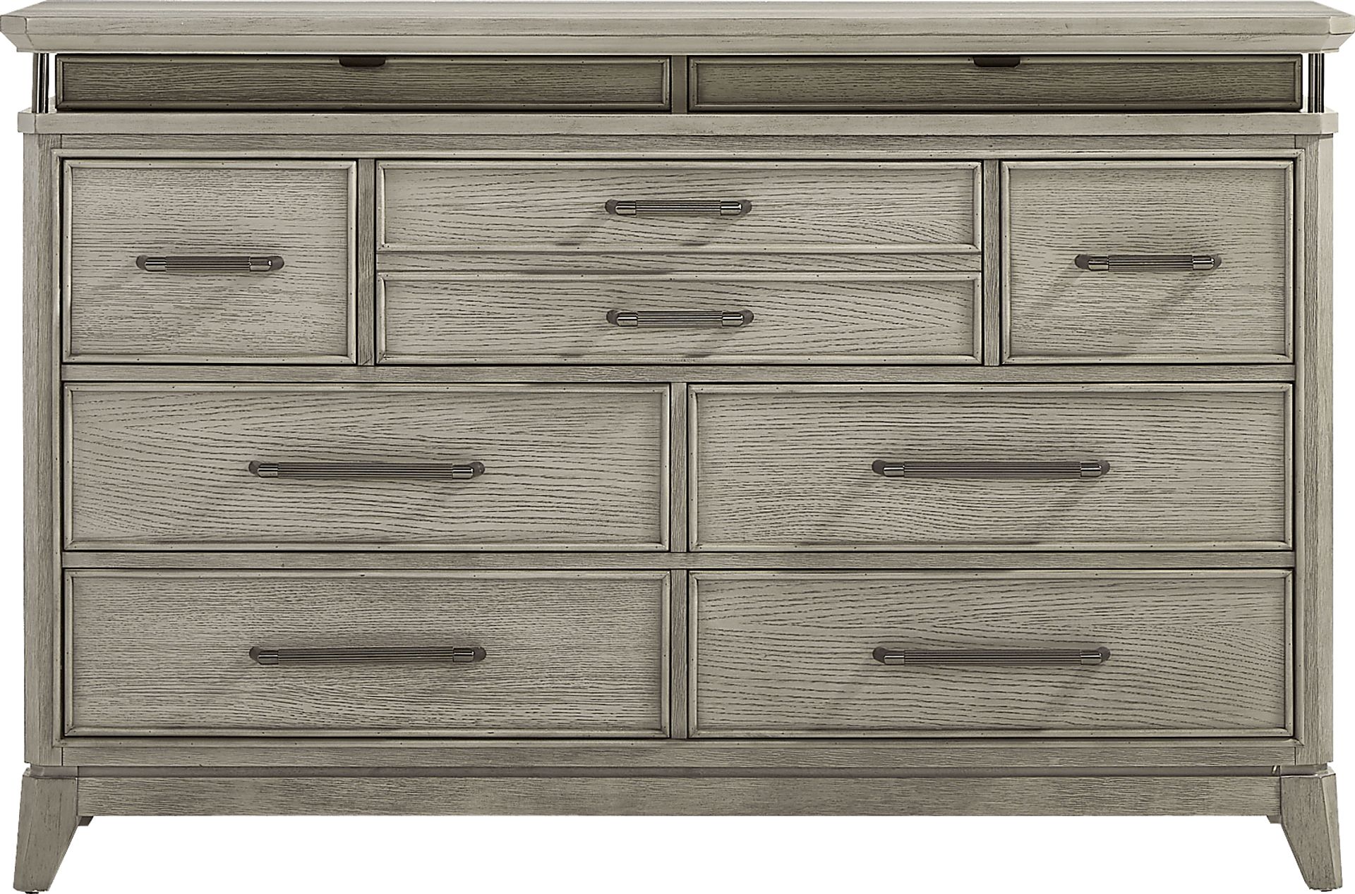Heiress Gray 5 Pc Queen Upholstered Bedroom - Image 5