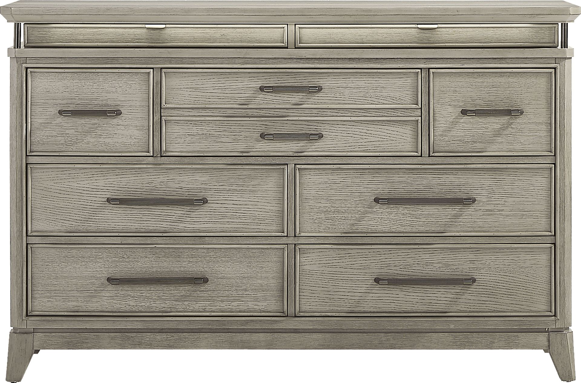 Heiress Gray 5 Pc Queen Upholstered Bedroom - Image 4