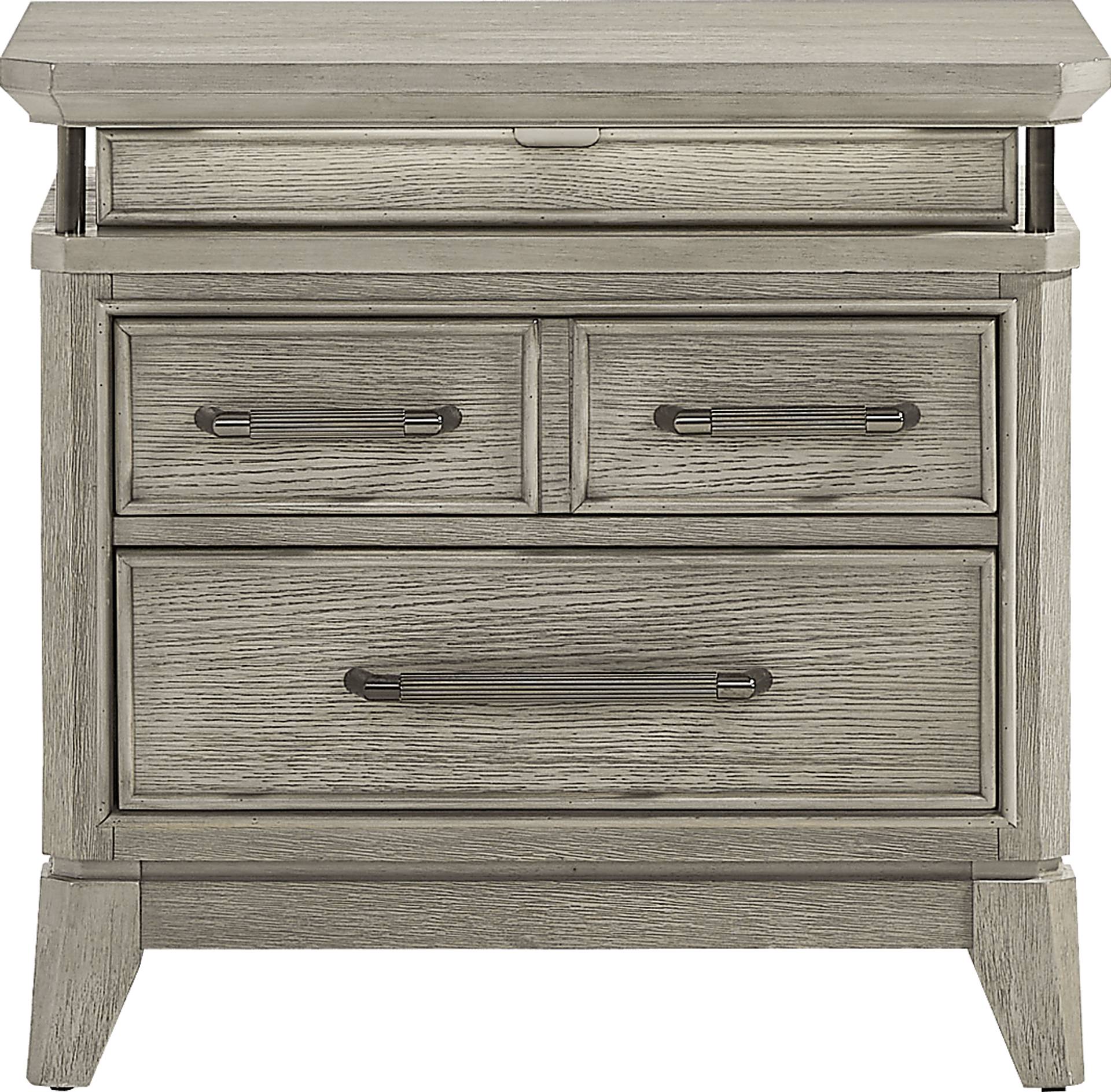 gray nightstand
