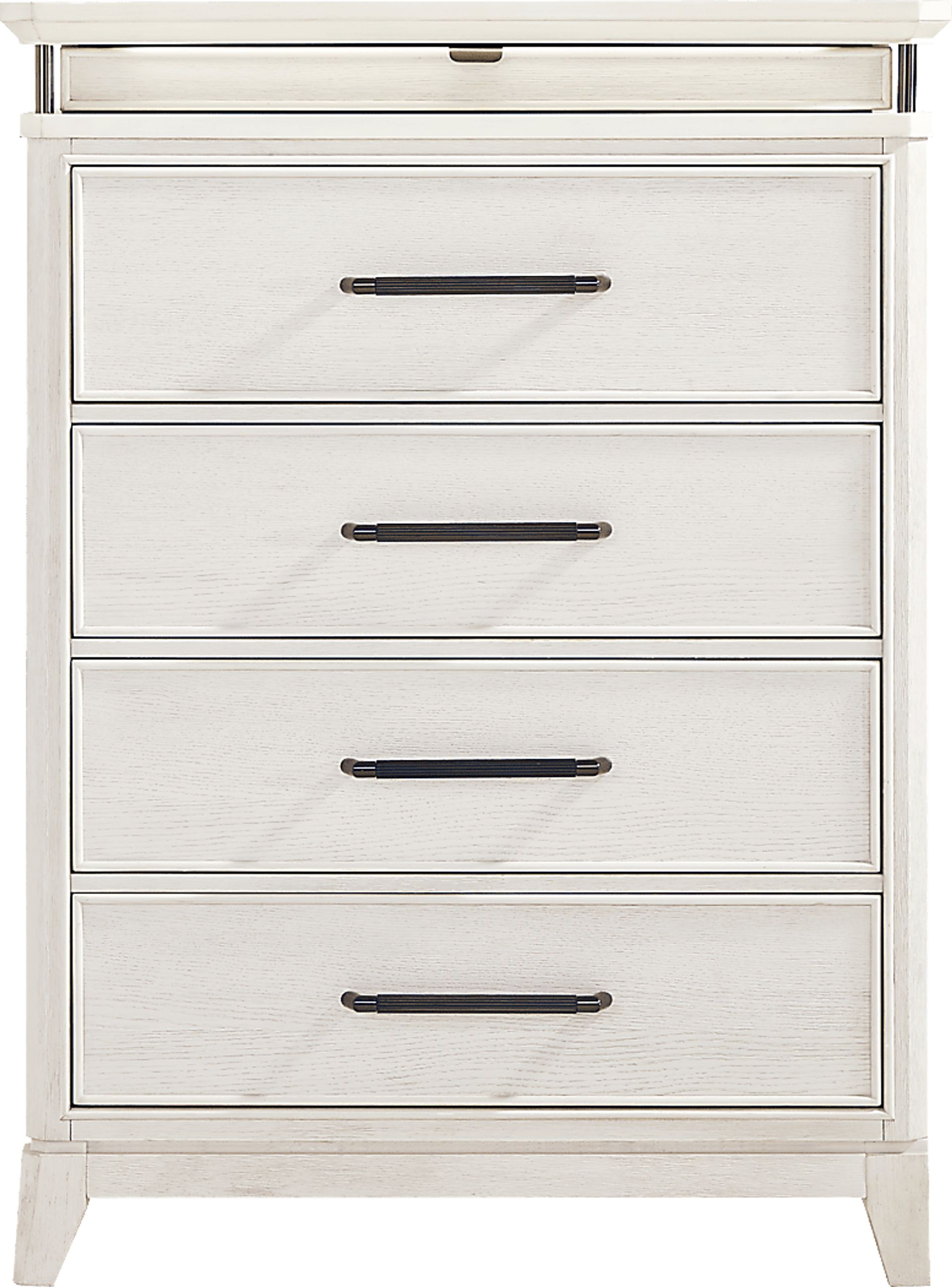 Heiress White 5 Pc Queen Upholstered Bedroom - Image 4