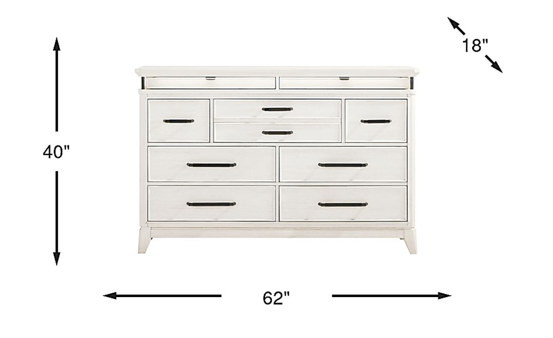 Heiress White Dresser