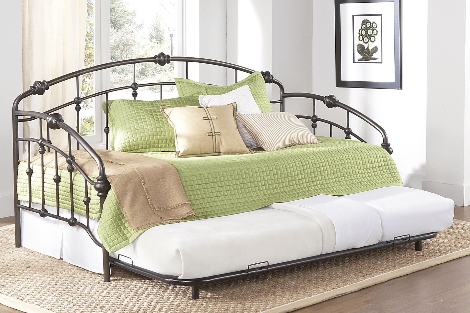 Heirloom Park Pewter Daybed with Trundle - Image 2
