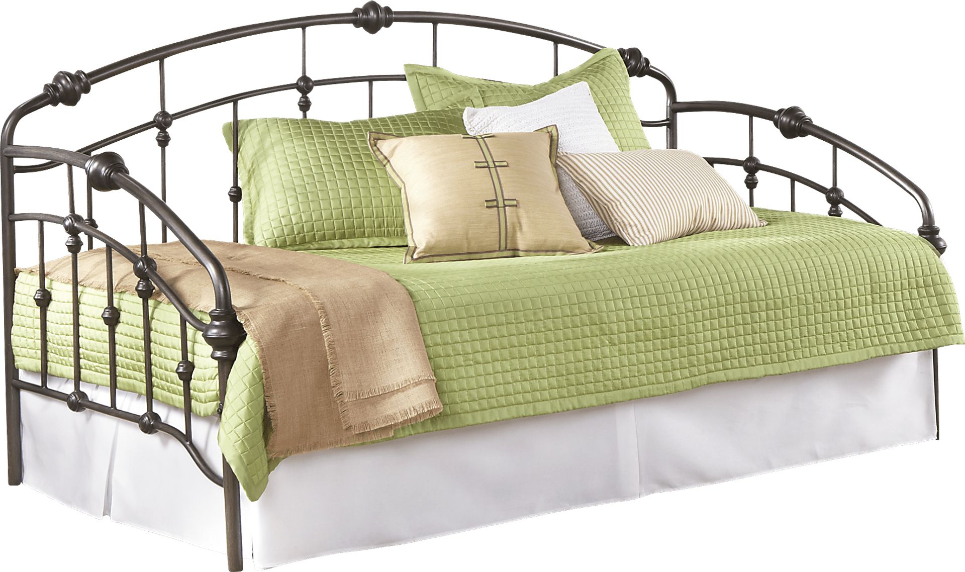 Heirloom Park Pewter Daybed with Trundle - Image 1