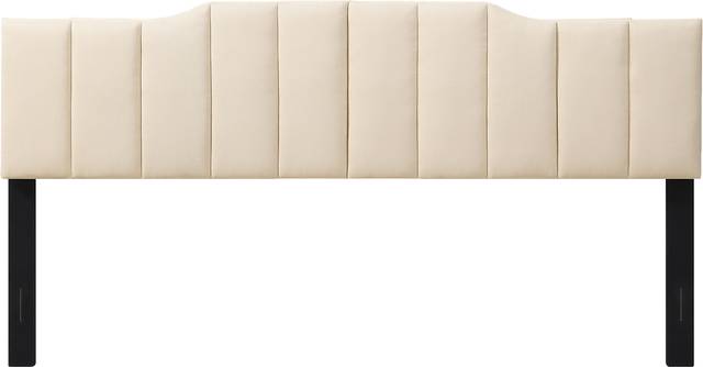Hekau Beige King Headboard - Thumbnail - Image 1