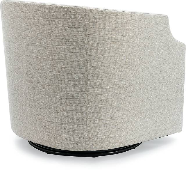 Hekau Beige Swivel Chair - Thumbnail - Image 5
