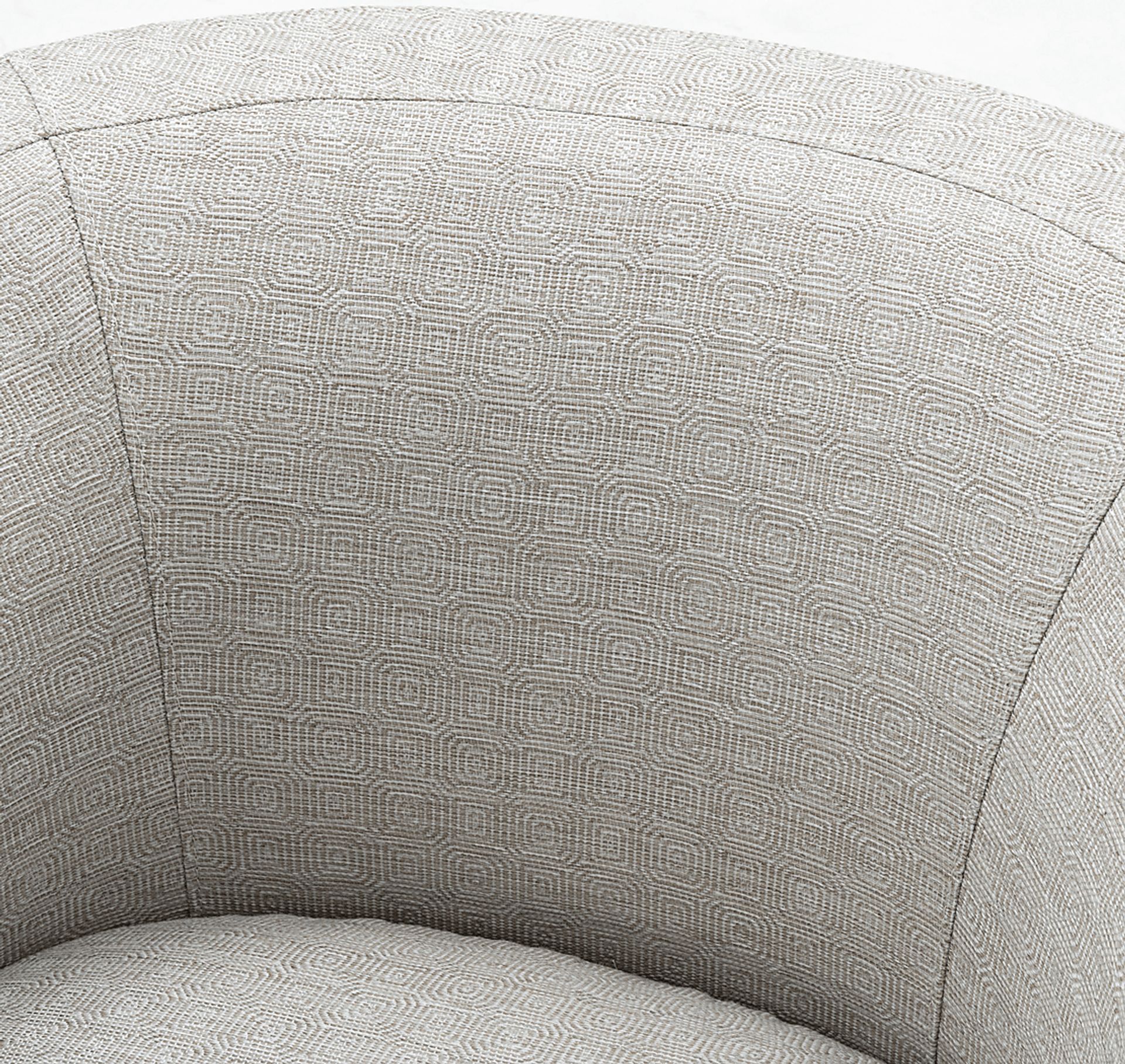 Hekau Beige Swivel Chair - Image 6