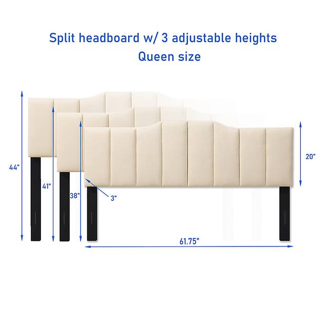 Hekau Cream Queen Headboard - Thumbnail - Image 3