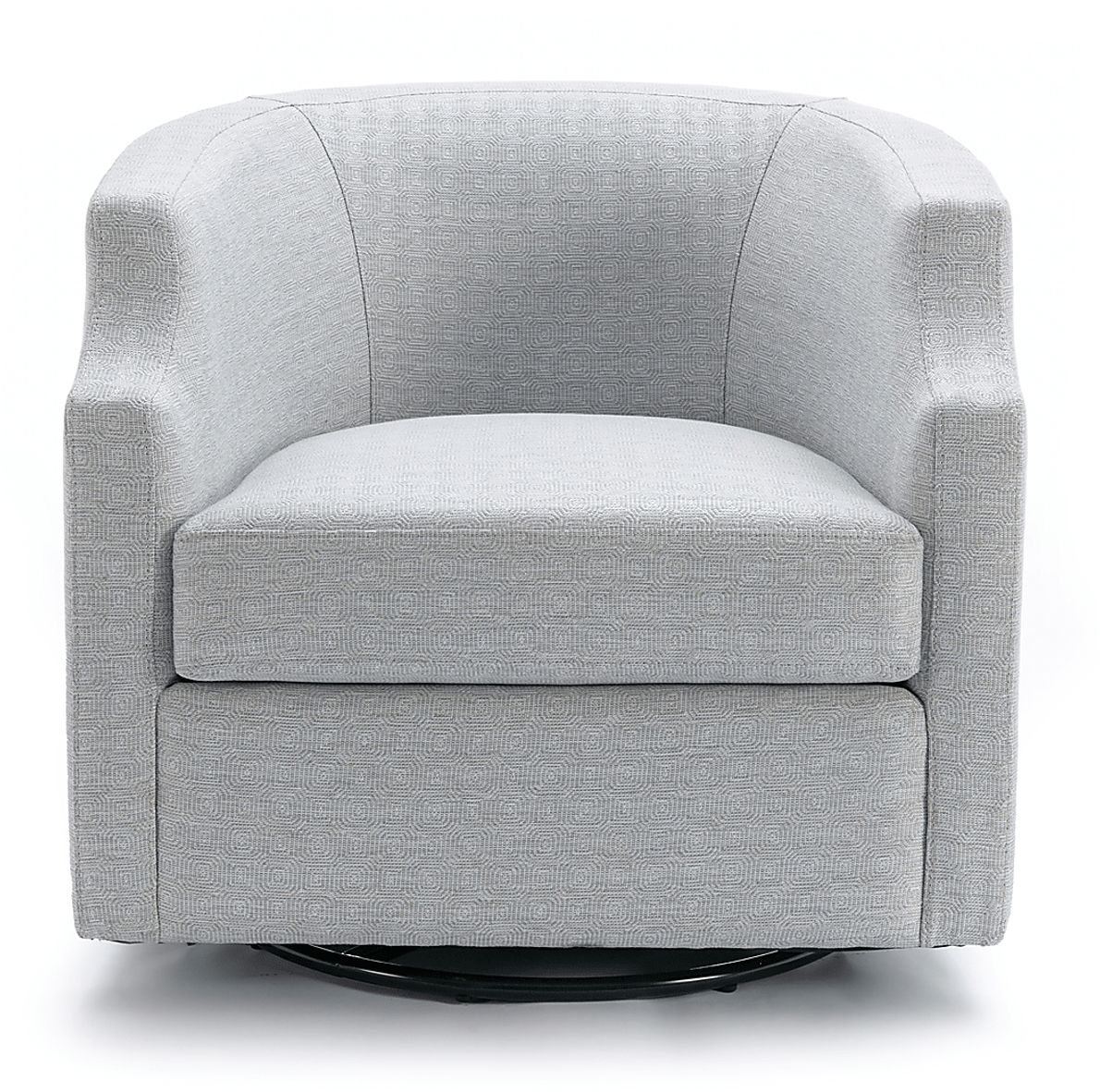 Hekau Light Blue Swivel Chair - Rooms To Go