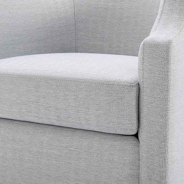 Hekau Light Blue Swivel Chair - Thumbnail - Image 6