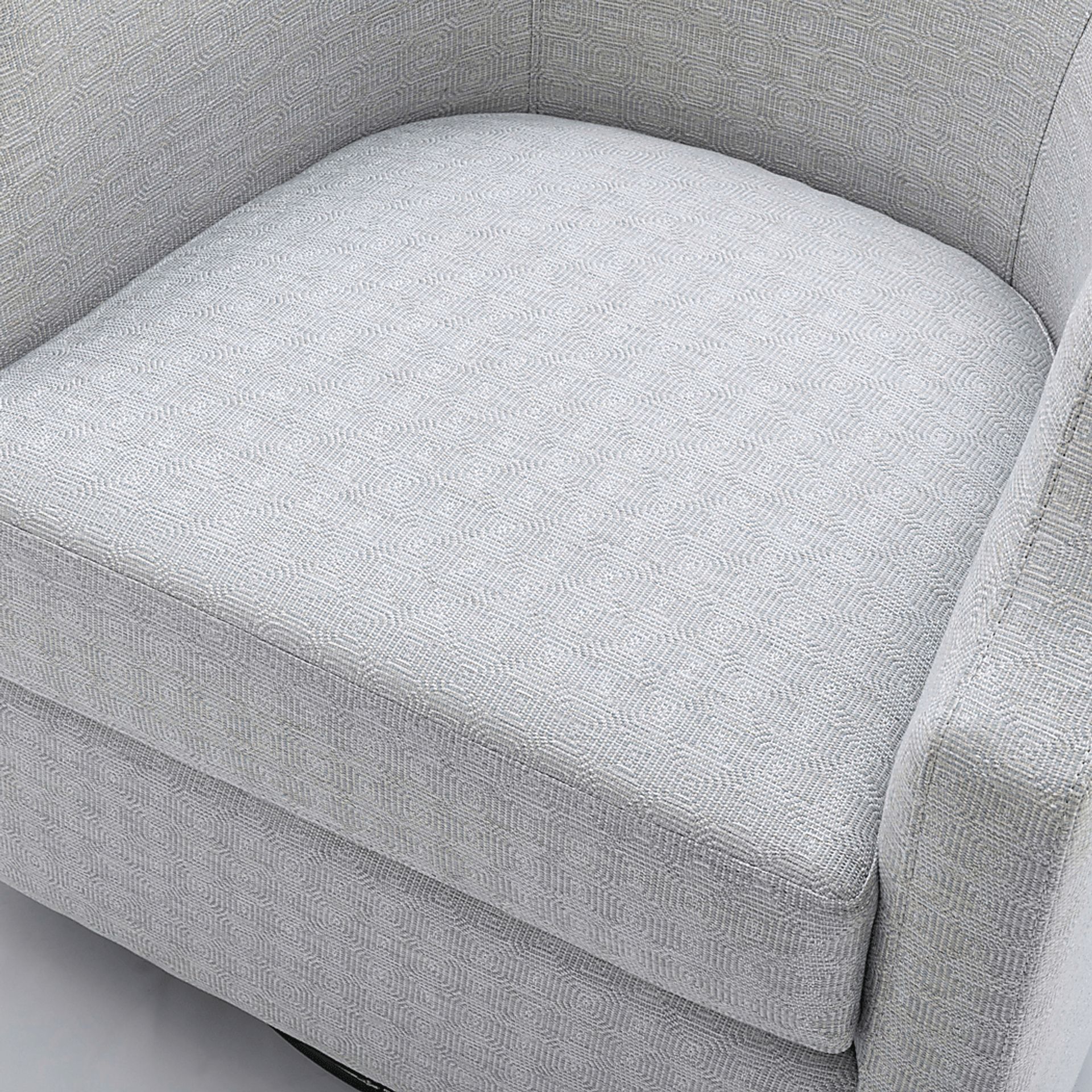 Hekau Light Blue Swivel Chair - Image 7