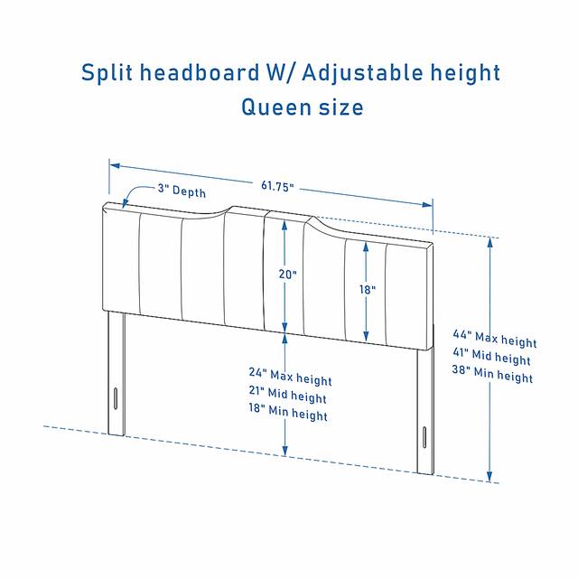 Hekau Light Gray Queen Headboard - Thumbnail - Image 5