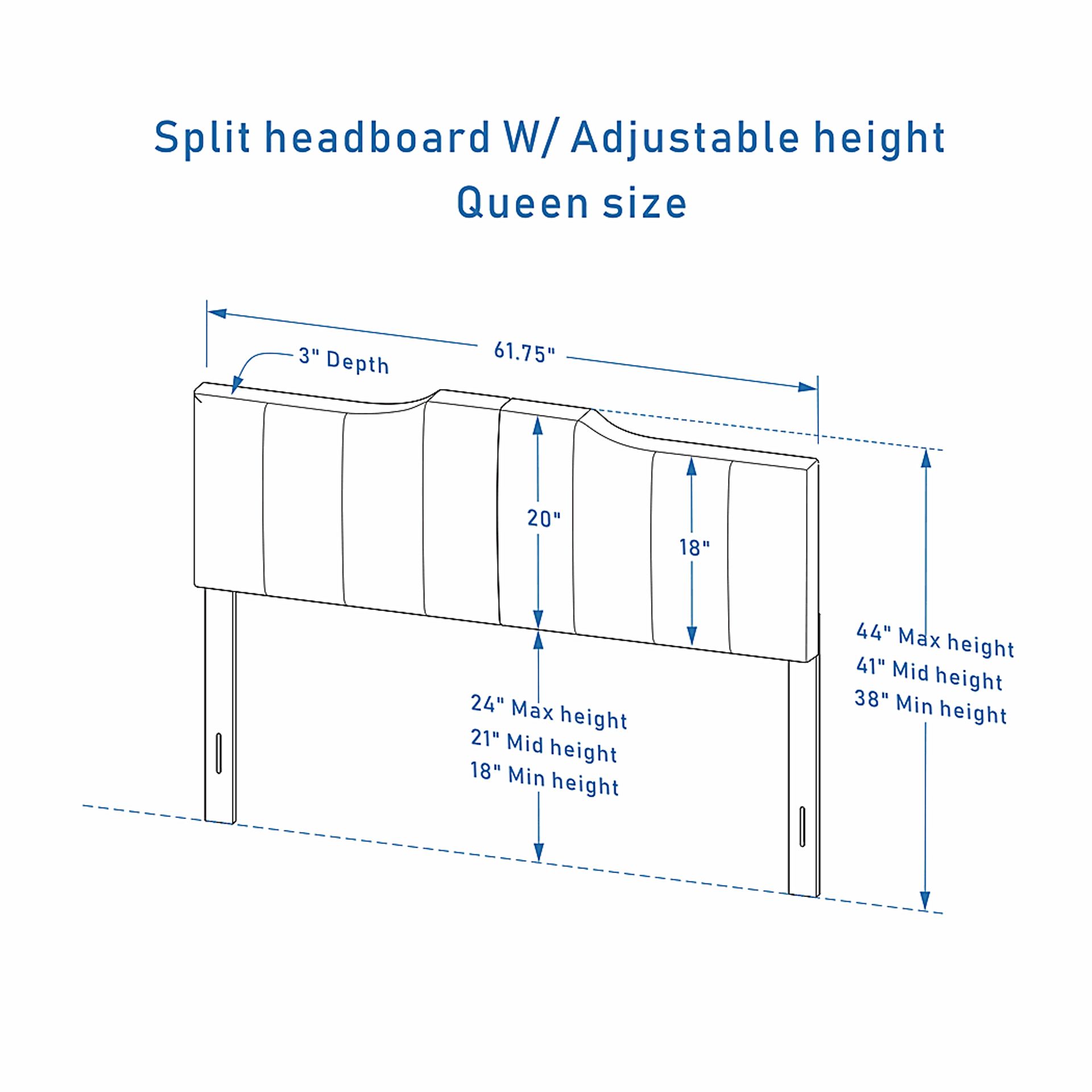 Hekau Light Gray Queen Headboard - Image 5