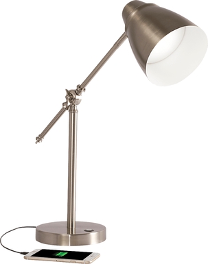 Helena Bay Nickel Lamp