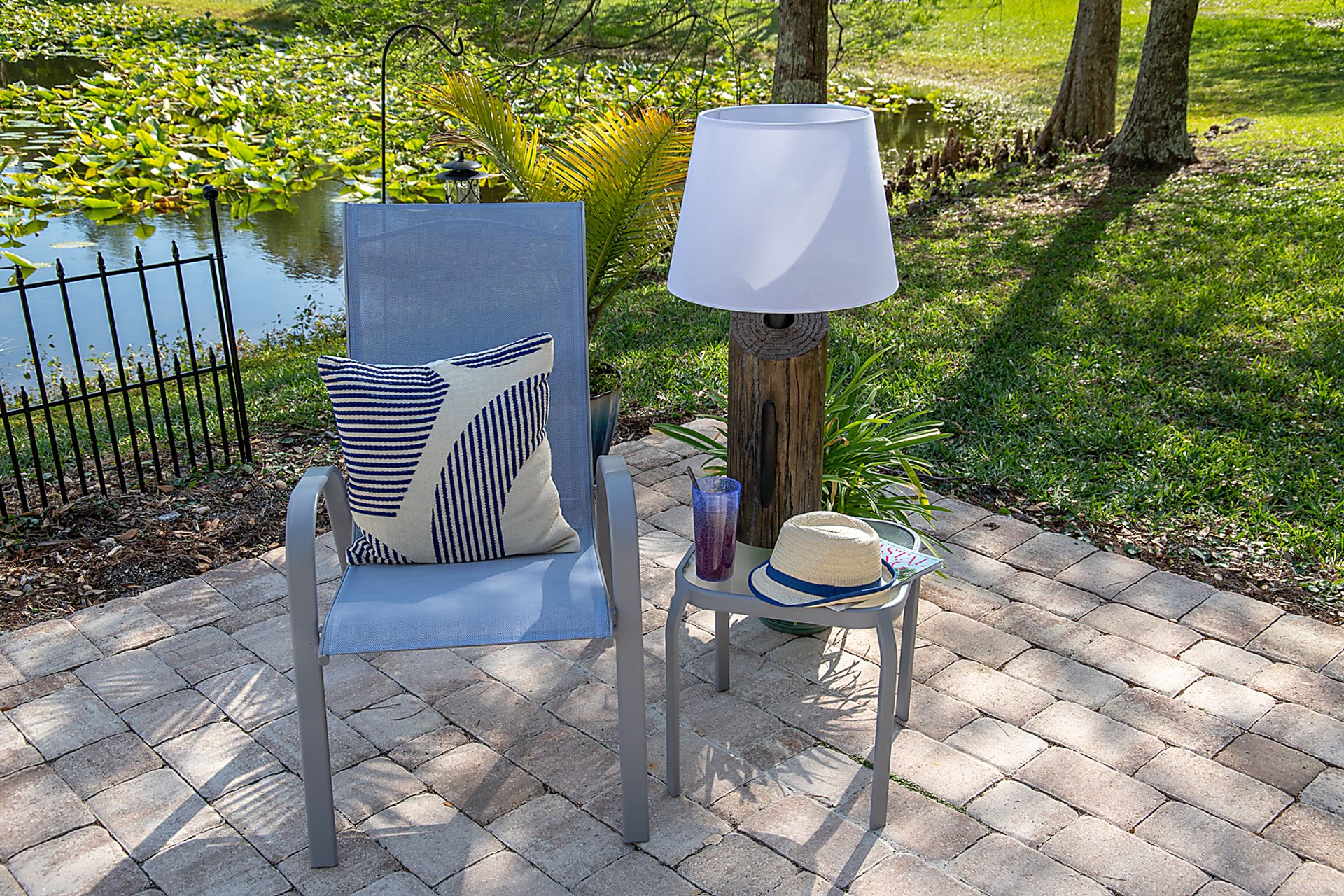 Helena Island Brown Outdoor Table Lamp - Image 2