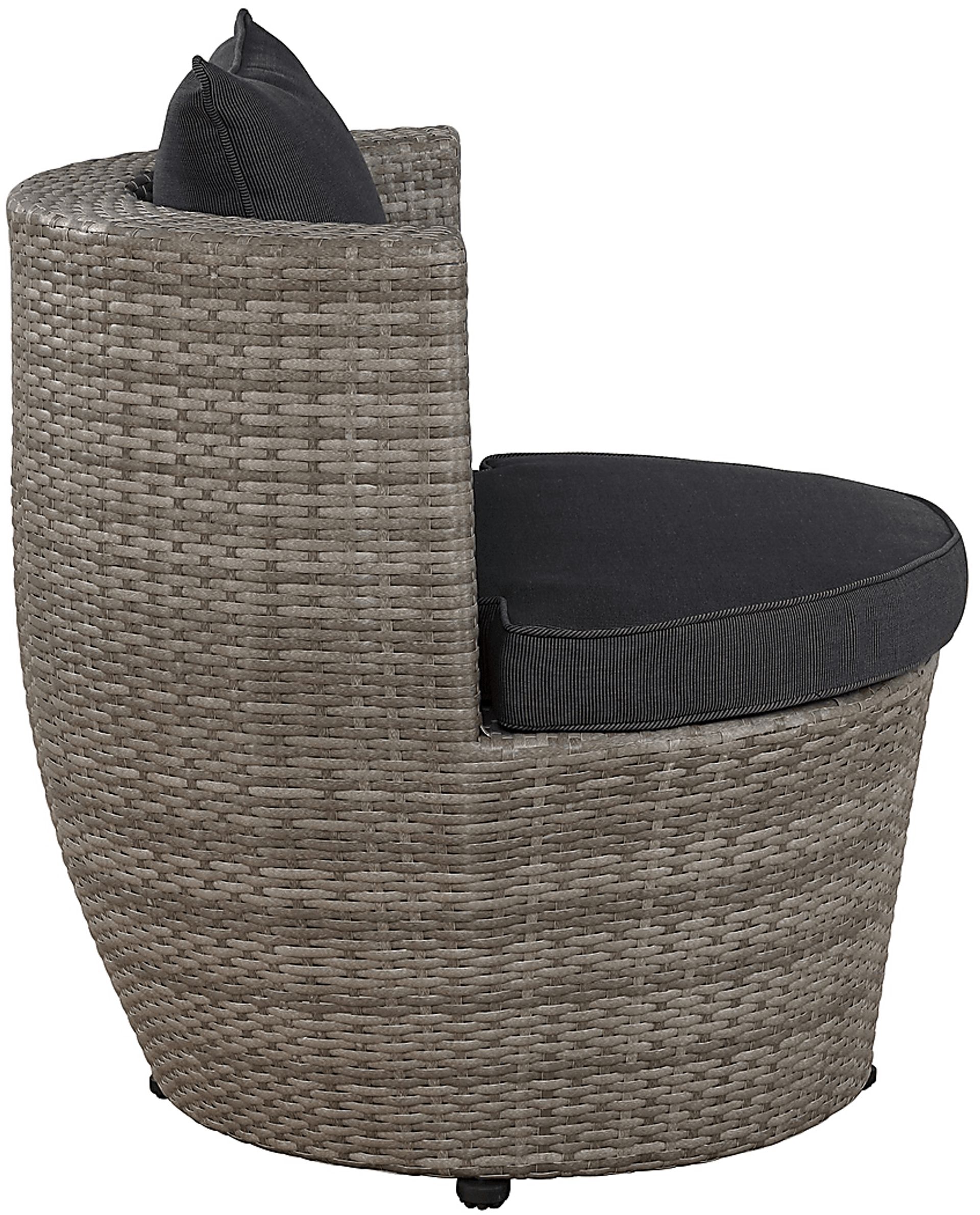 Helican Gray 3 Pc Outdoor Seating Set - Image 4