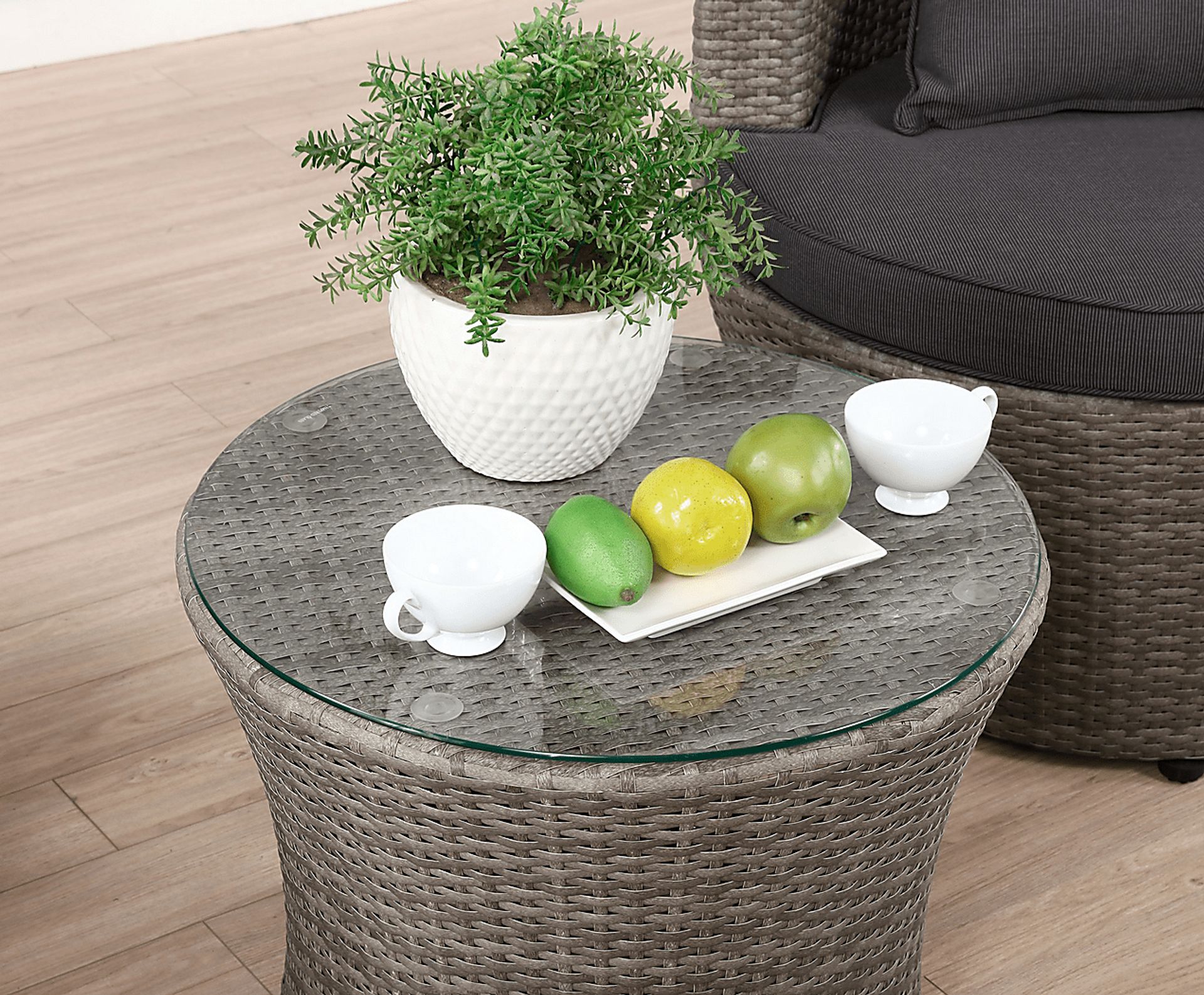 Helican Gray 3 Pc Outdoor Seating Set - Image 9