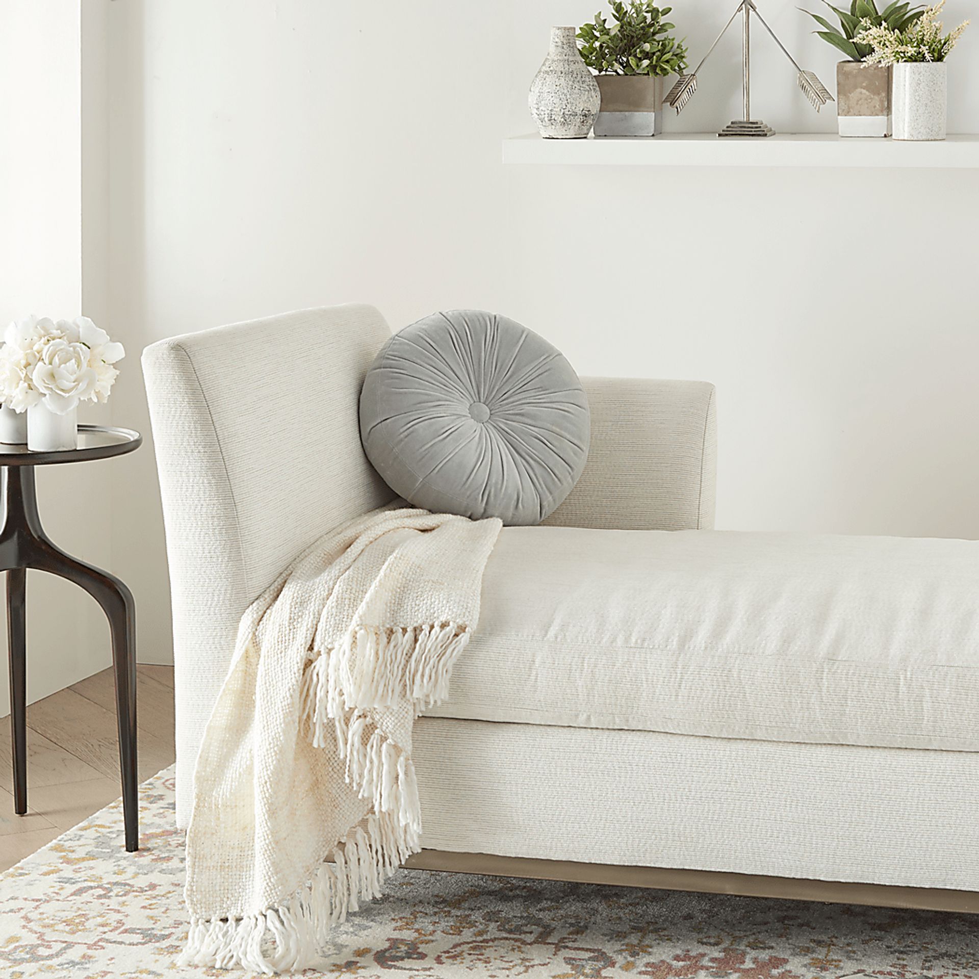 Helio Light Gray Accent Pillow - Image 2