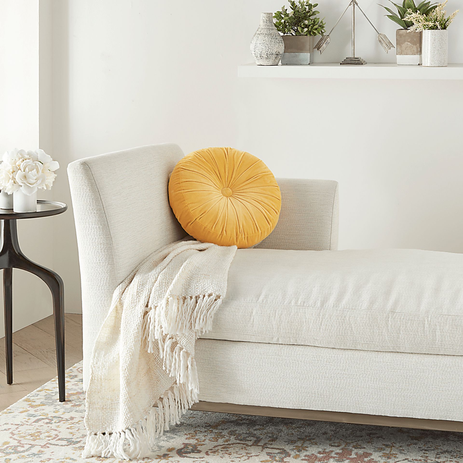 Helio Yellow Accent Pillow - Image 2