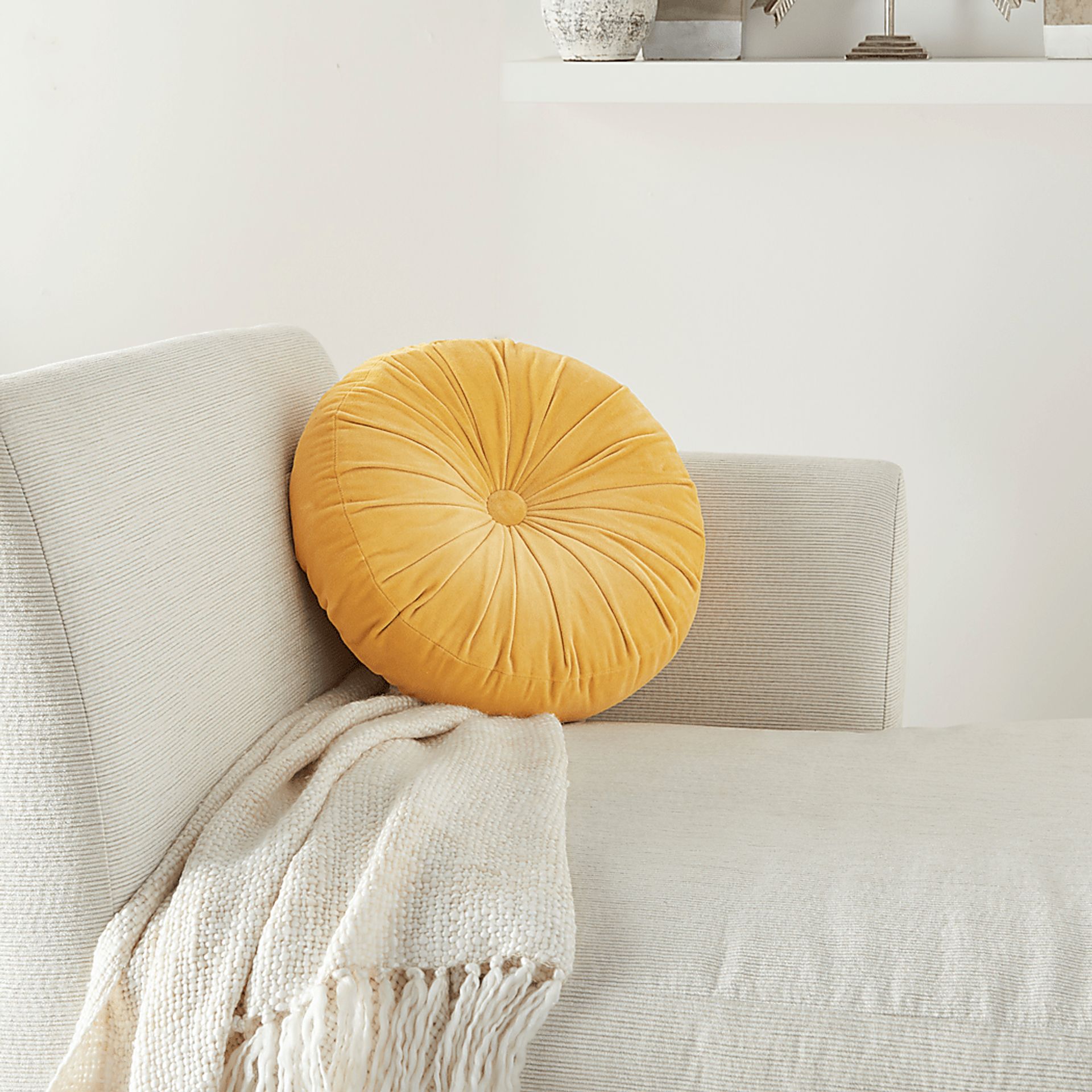 Helio Yellow Accent Pillow - Image 3