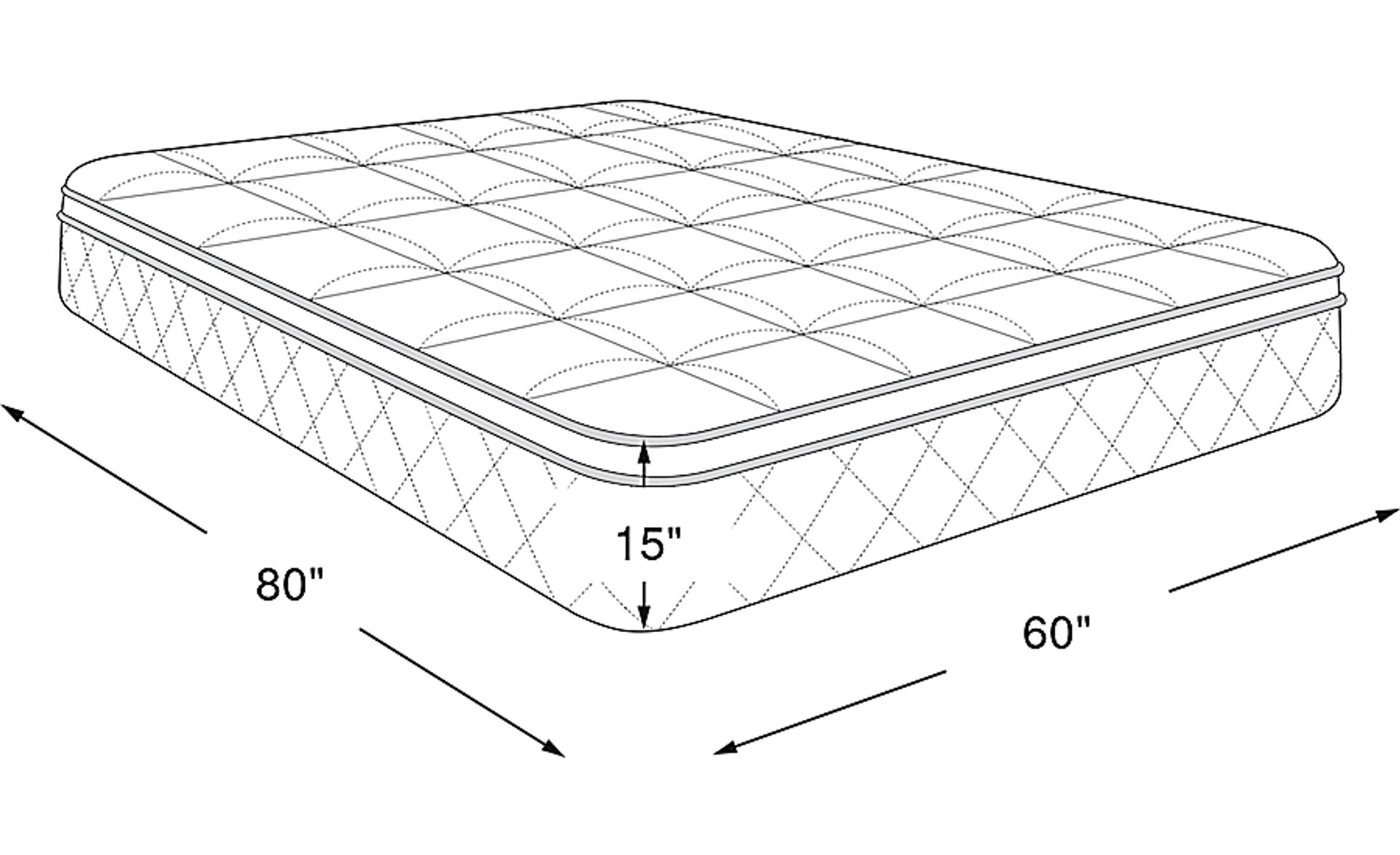Dimension Image. Please refer to the Dimension Tab on this page for dimension details.