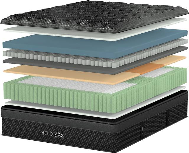 Helix Midnight Elite Split King Mattress Set with Head Up Only Base - Thumbnail - Image 3