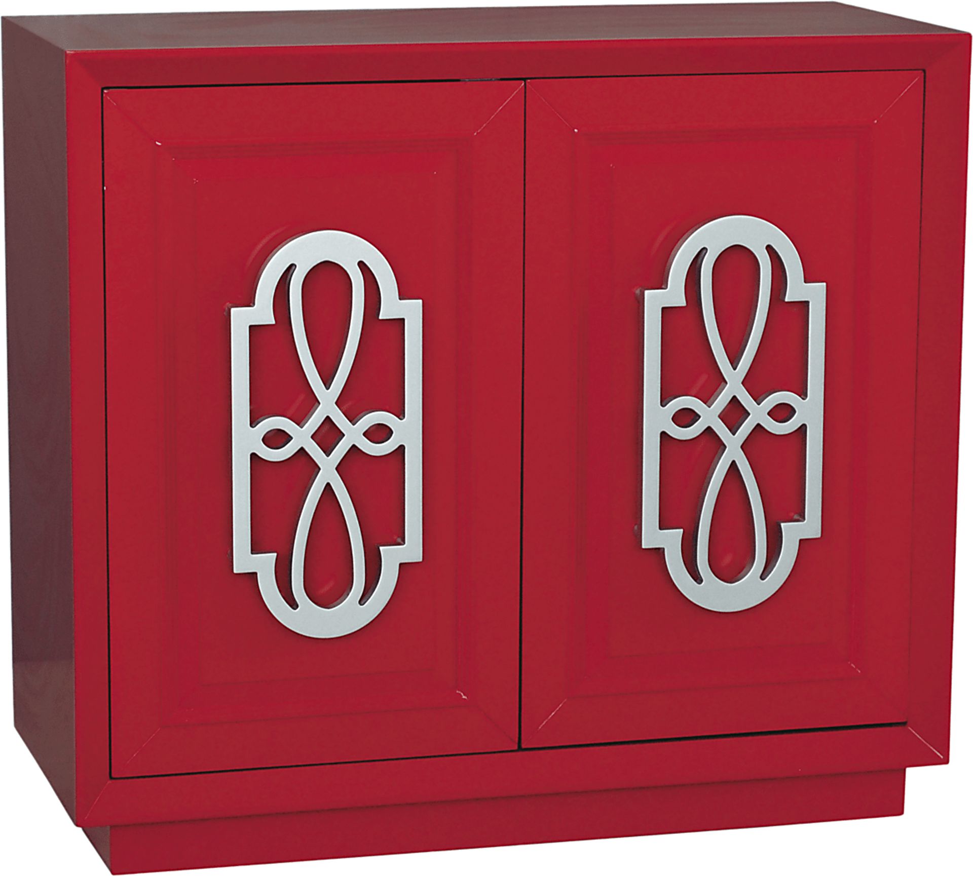 Helix Red Accent Cabinet - Image 1