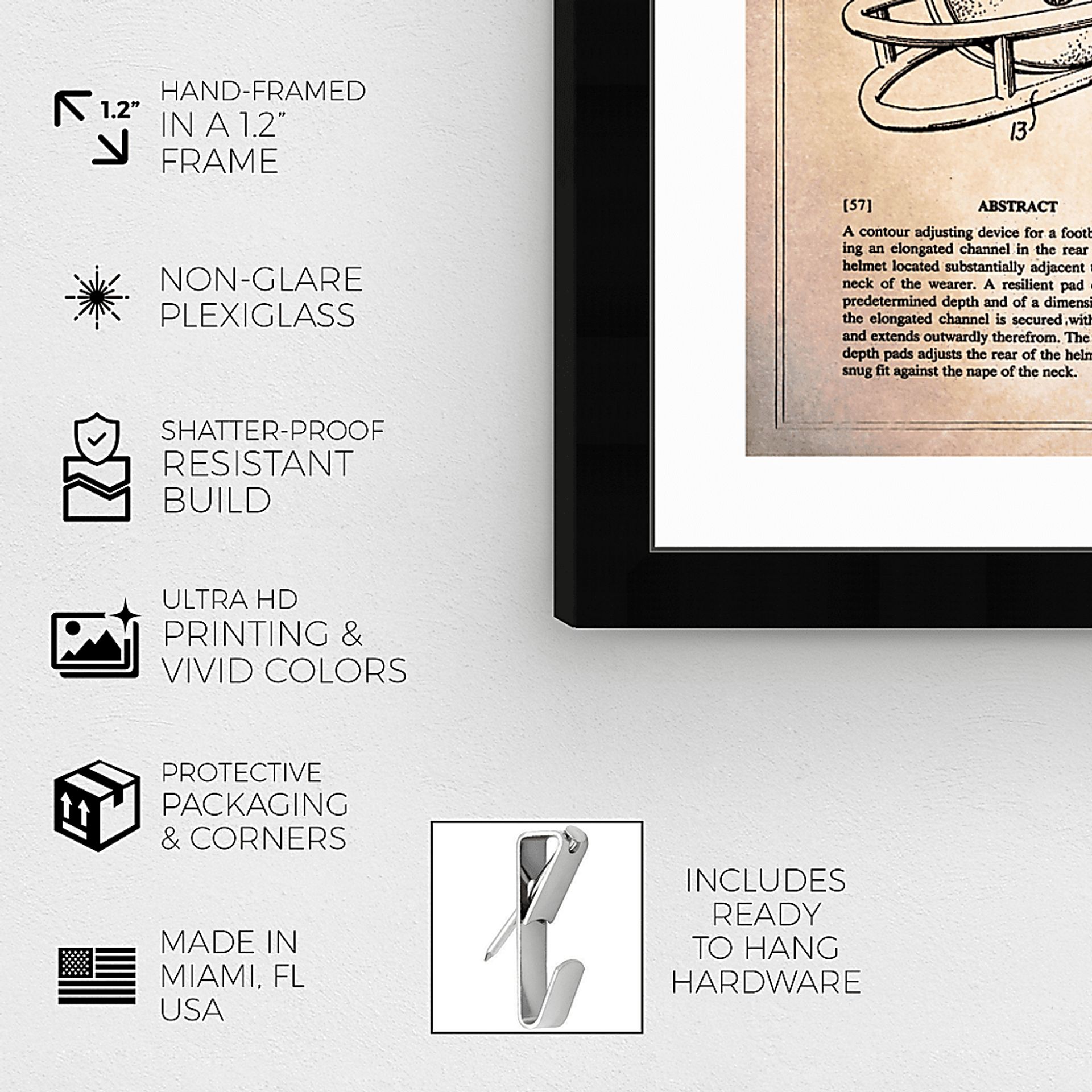 Helmet Blueprint II Beige Artwork - Image 2