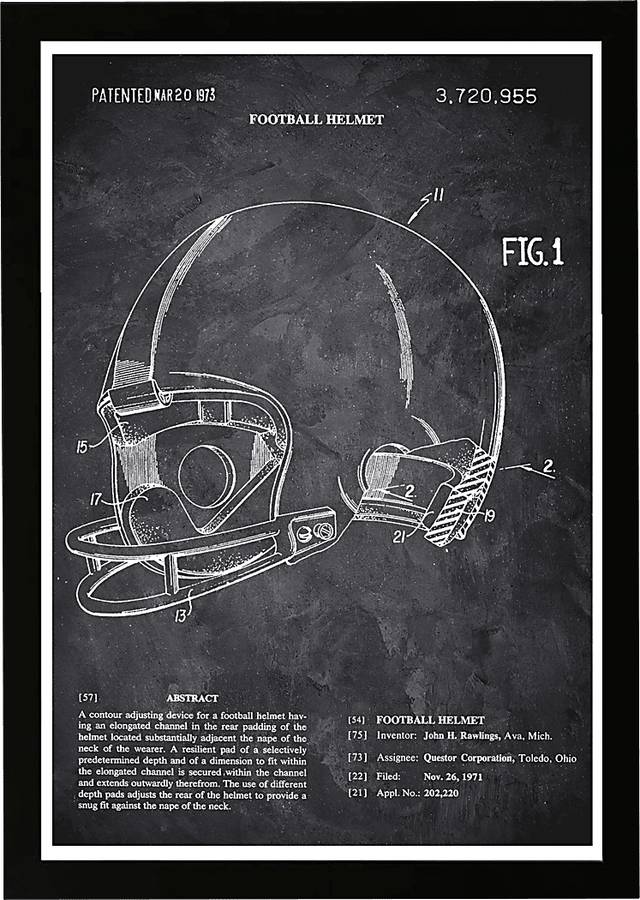 Helmet Blueprint III Black Artwork - Thumbnail - Image 1