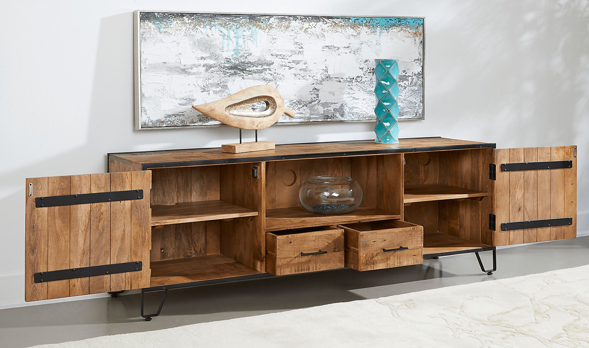 Helmkin Brown Credenza - Image 3