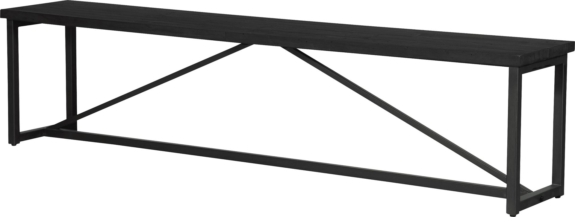 Helmwood Black Bench - Image 3