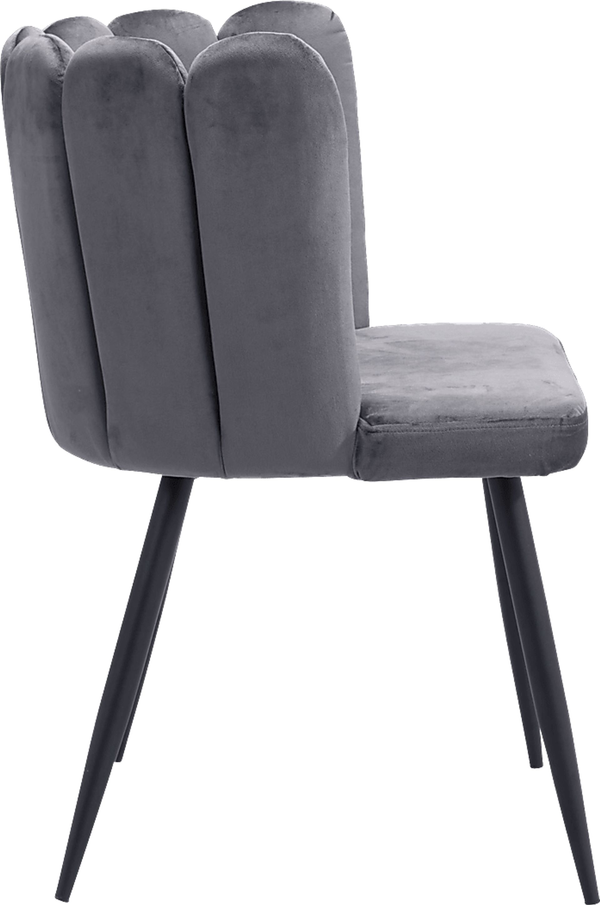 Heloise Gray Side Chair - Image 2