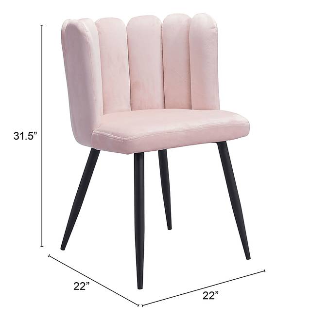 Heloise Pink Side Chair - Thumbnail - Image 8
