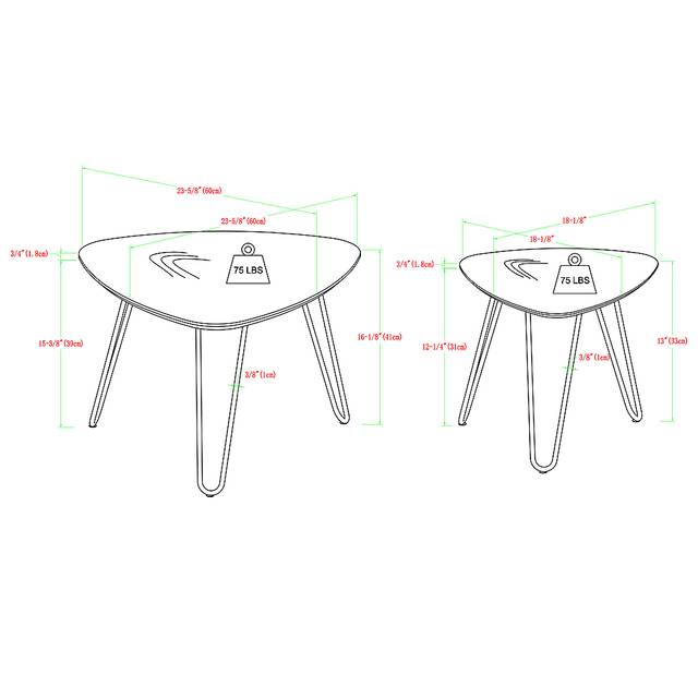 Helsem Oak Nesting Cocktail Table, Set of 2 - Thumbnail - Image 6