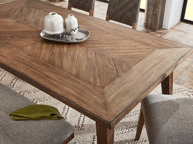 Helsinger Brown Rectangle Dining Table - Thumbnail - Image 2