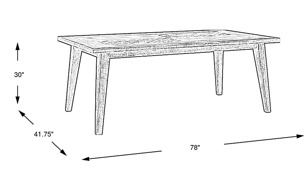 Helsinger Brown Rectangle Dining Table