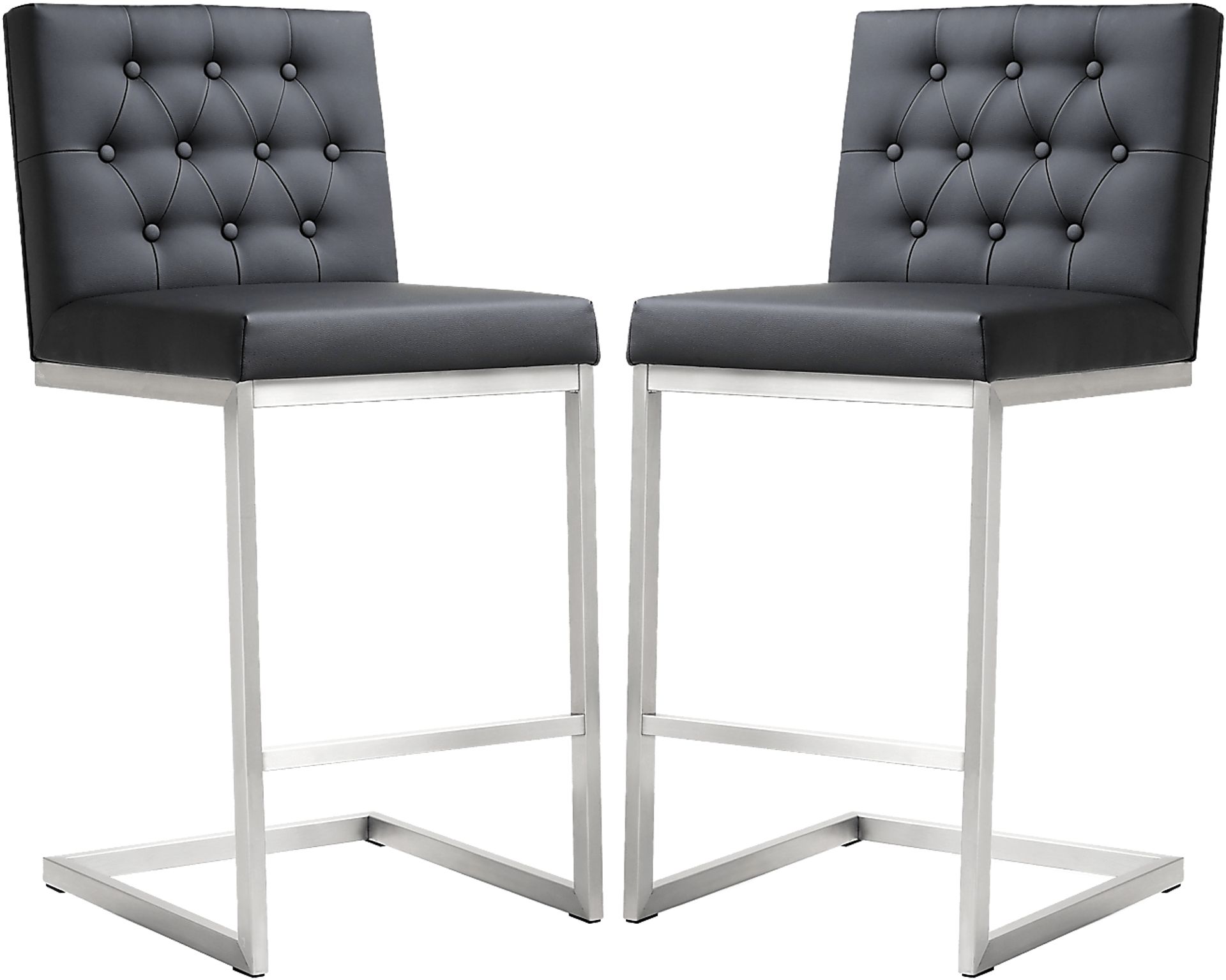 Helsinki Black Counter Height Stools (Set of 2) - Image 1