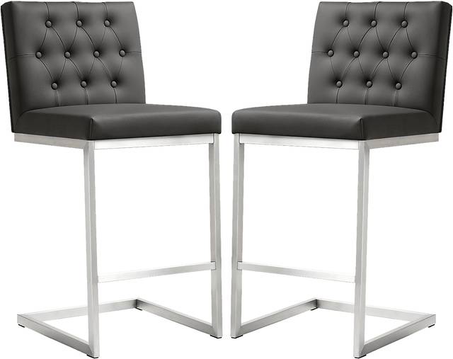 Helsinki Gray Counter Height Stools (Set of 2) - Thumbnail - Image 1