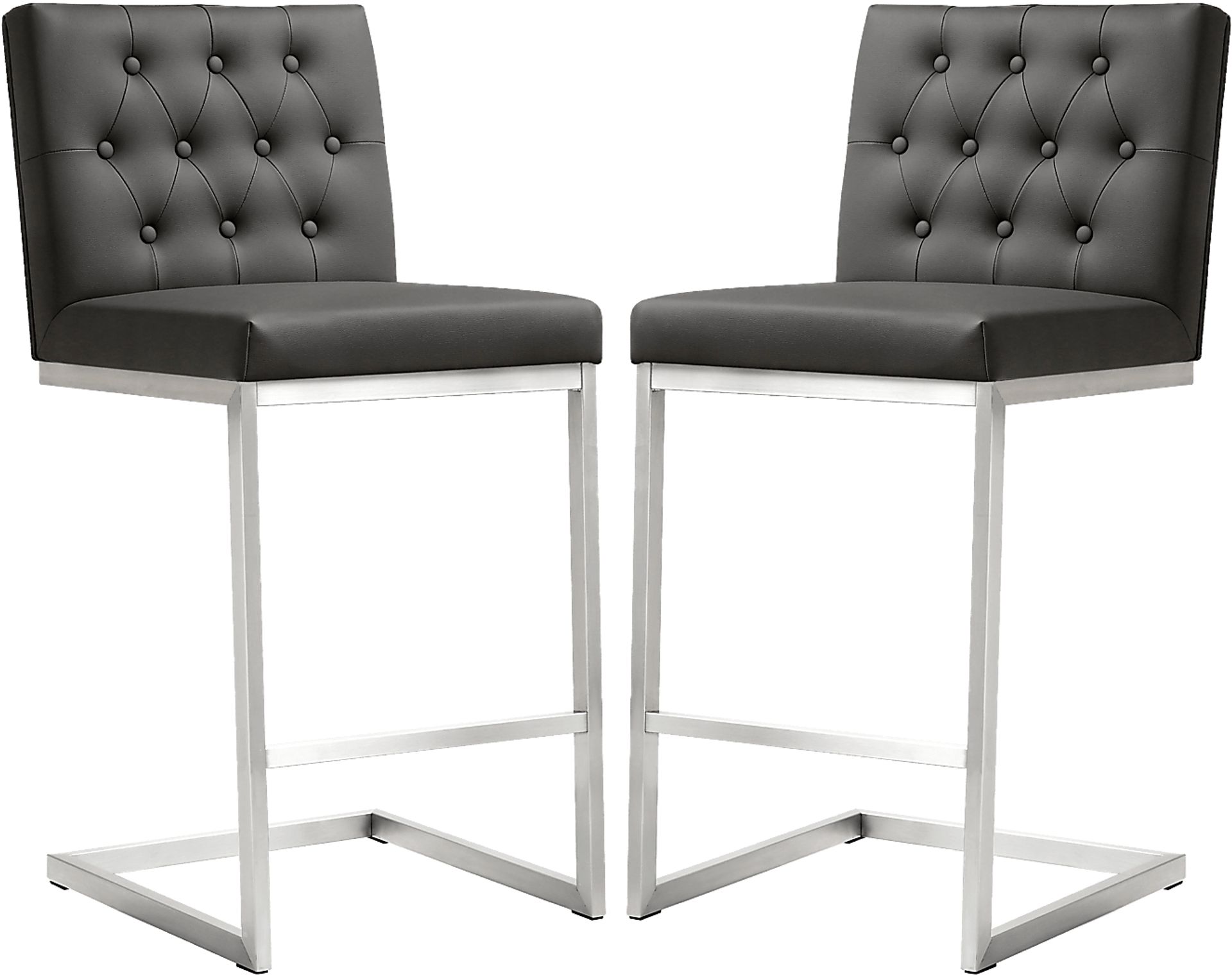 Helsinki Gray Counter Height Stools (Set of 2) - Image 1