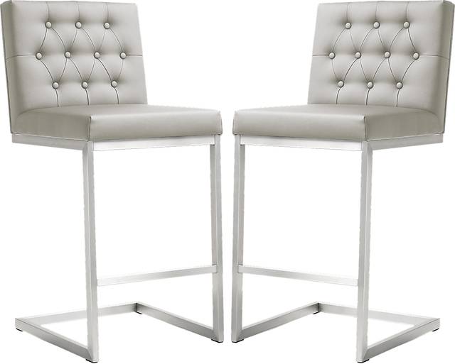 Helsinki Light Gray Counter Height Stools (Set of 2) - Thumbnail - Image 1