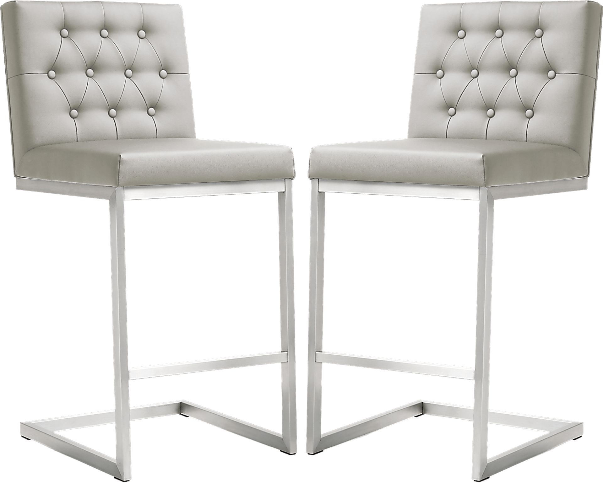 Helsinki Light Gray Counter Height Stools (Set of 2) - Image 1