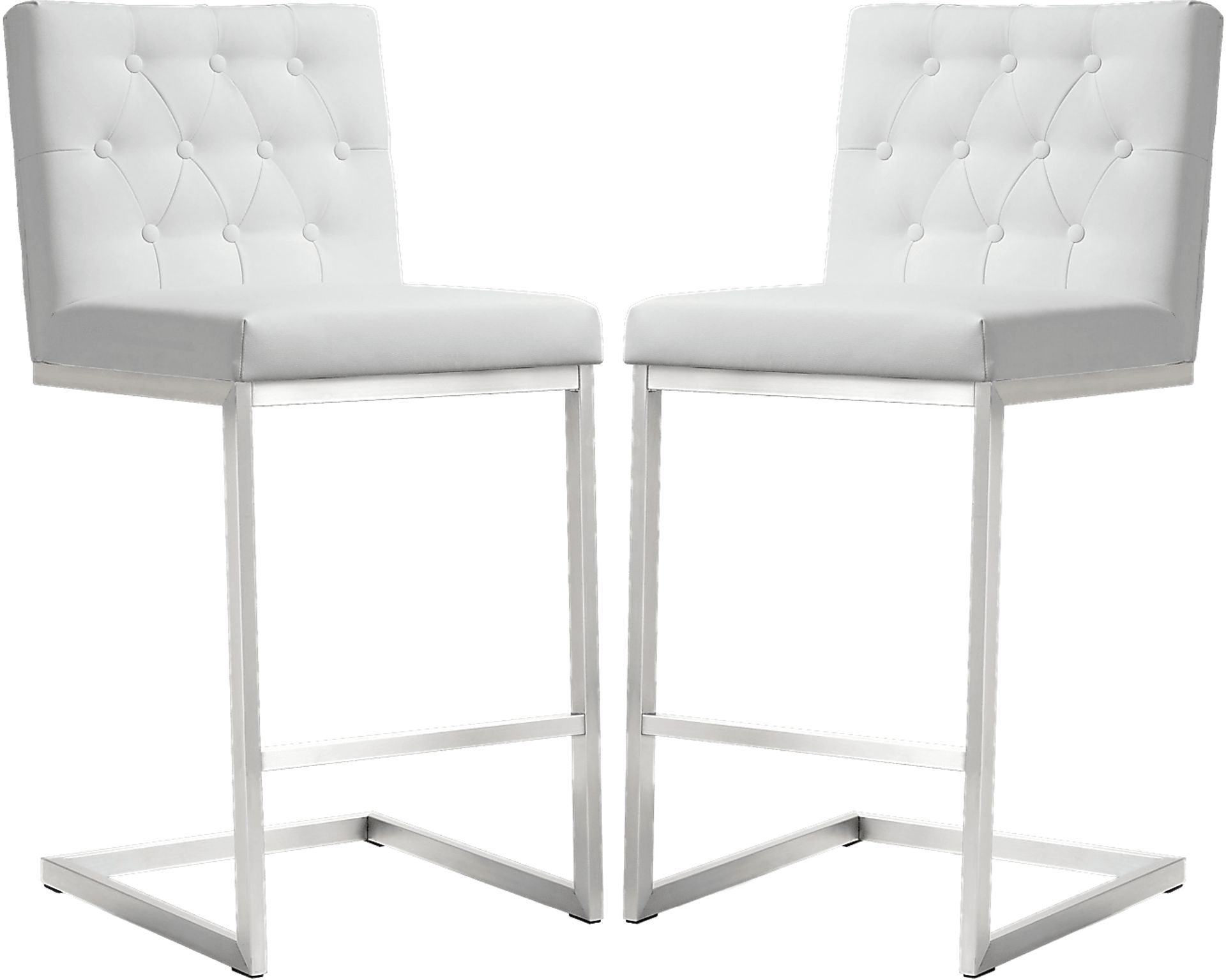 Helsinki White Counter Stool, Set of 2 - Image 1