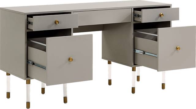 Helston Way Gray Desk - Thumbnail - Image 2