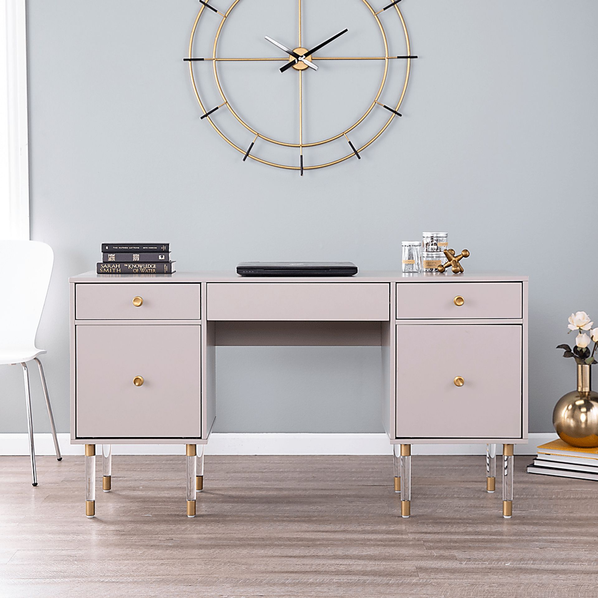 Helston Way Gray Desk - Image 7