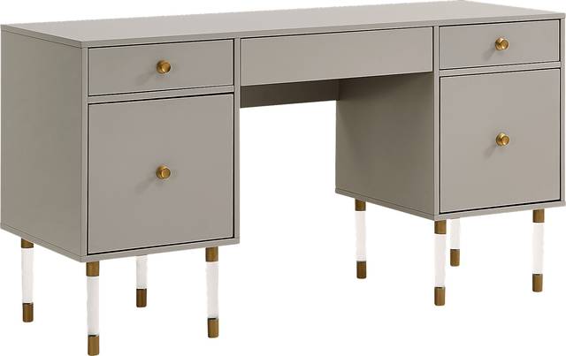 Helston Way Gray Desk - Thumbnail - Image 1