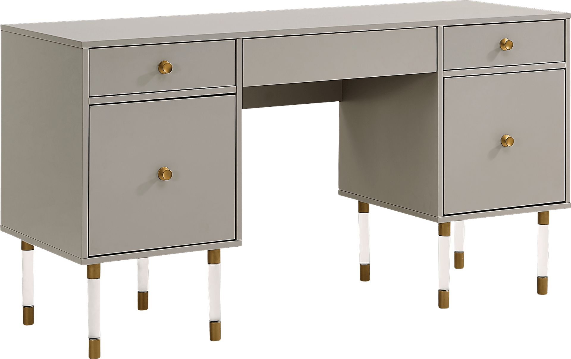 Helston Way Gray Desk - Image 1