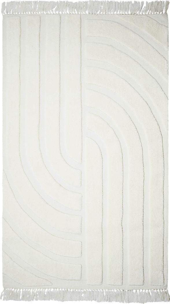 Hemdale White 5' x 8' Rug