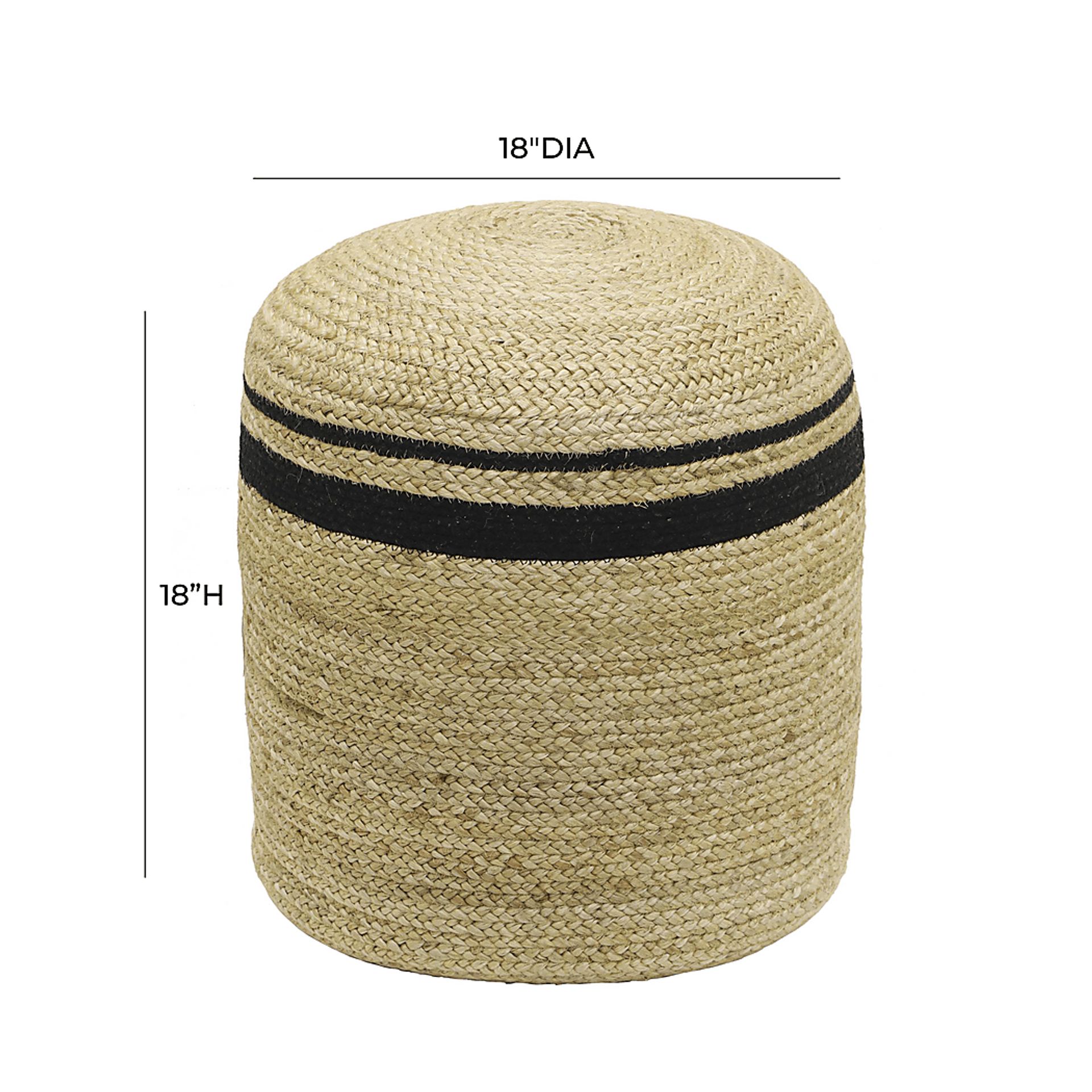 Heminway Natural Ottoman - Image 6