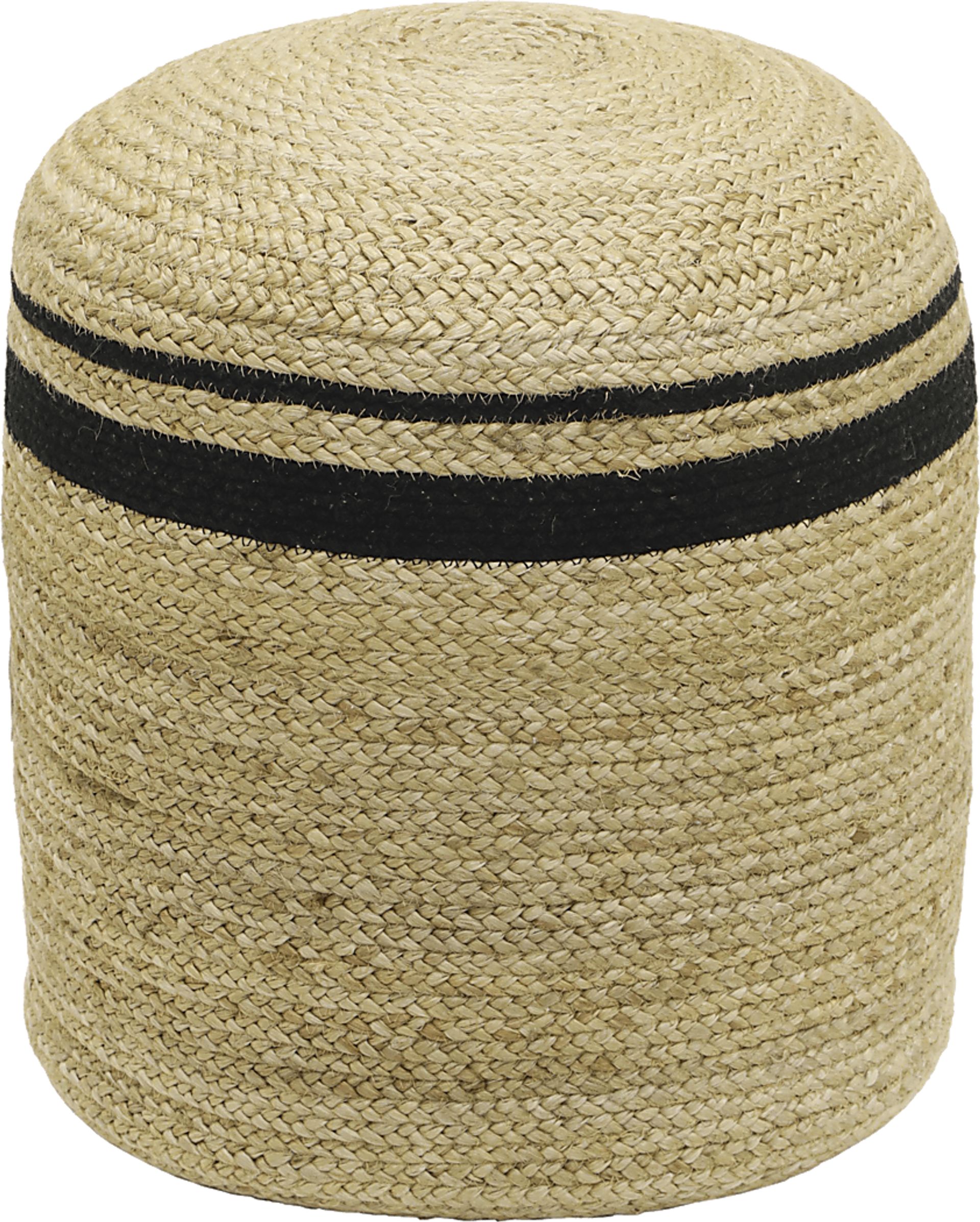 Heminway Natural Ottoman - Image 1