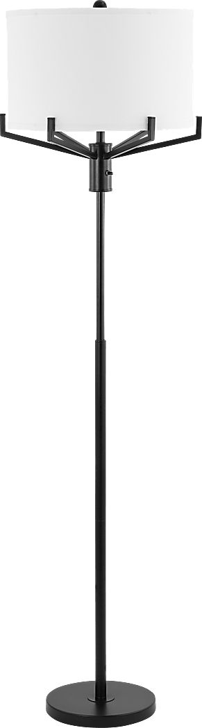 Hemlock Isle Black Floor Lamp